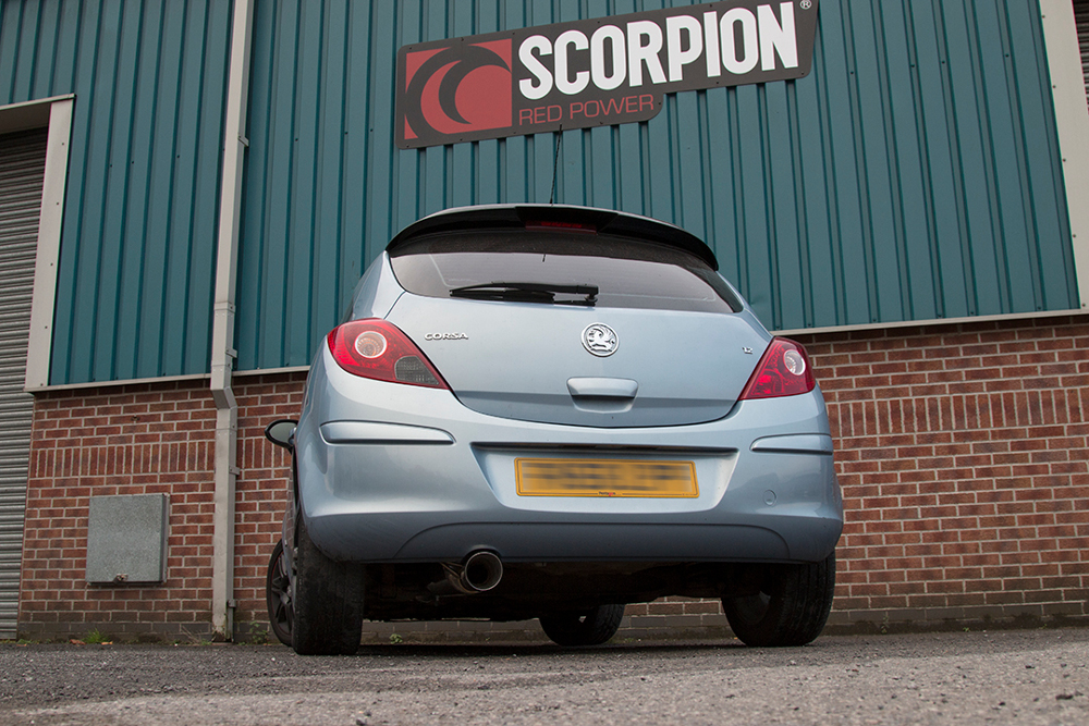 Scorpion Resonated cat-back system for Vauxhall Corsa D 1.0/1.2/1