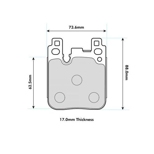 PBS BMW M2-3-4 I140 Rear pad Protrack