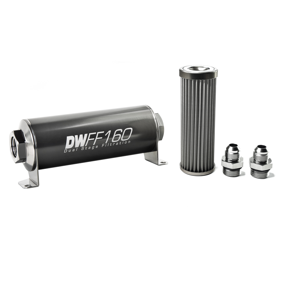 DW In-line fuel filter element & housing kit stainless steel