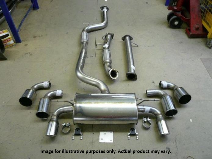 Mongoose Exhaust System w/Decat for Focus Mk2 ST225