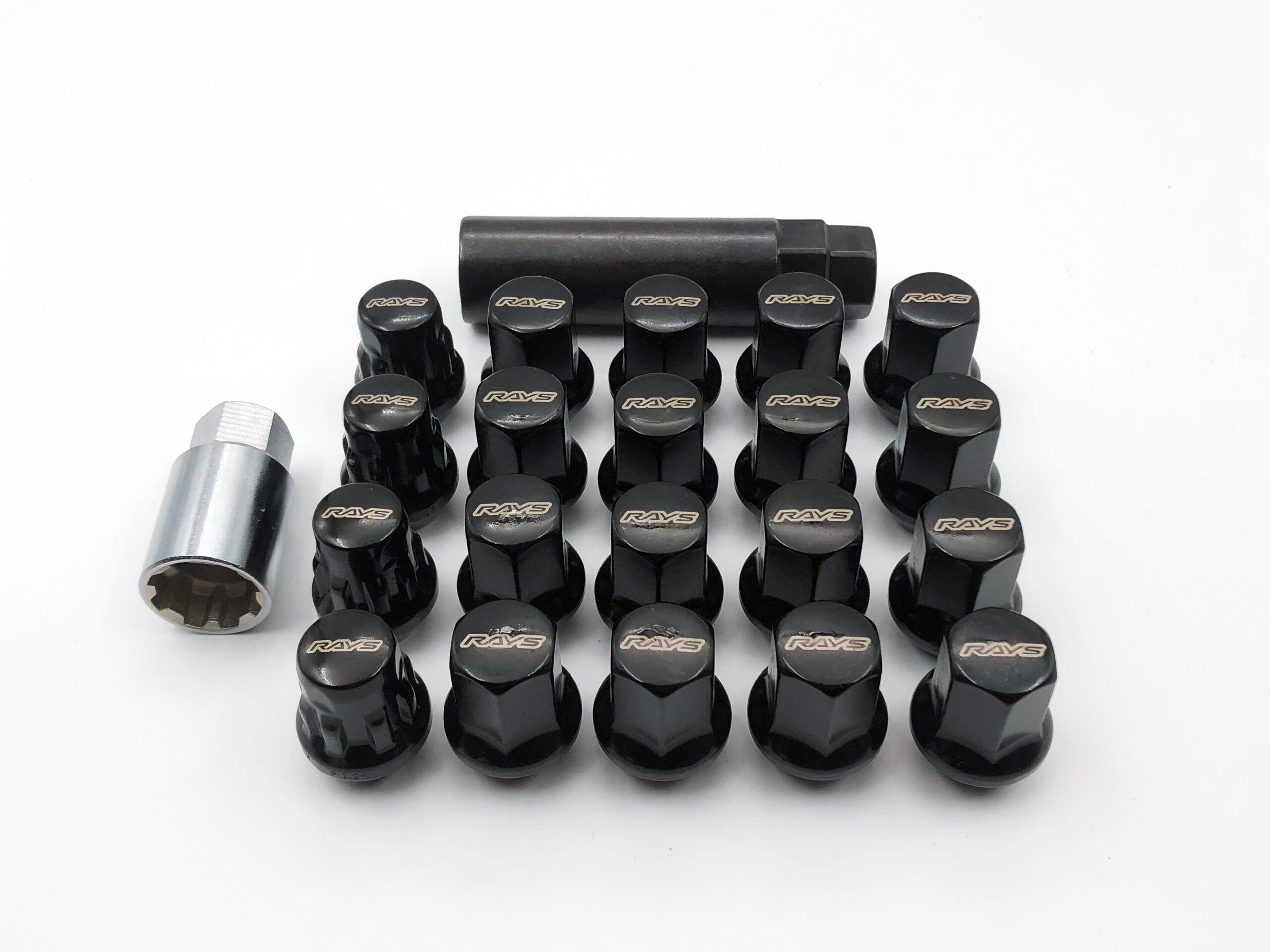 RAYS 17HEX L31 NUT and LOCK 12X1.25/5H BK