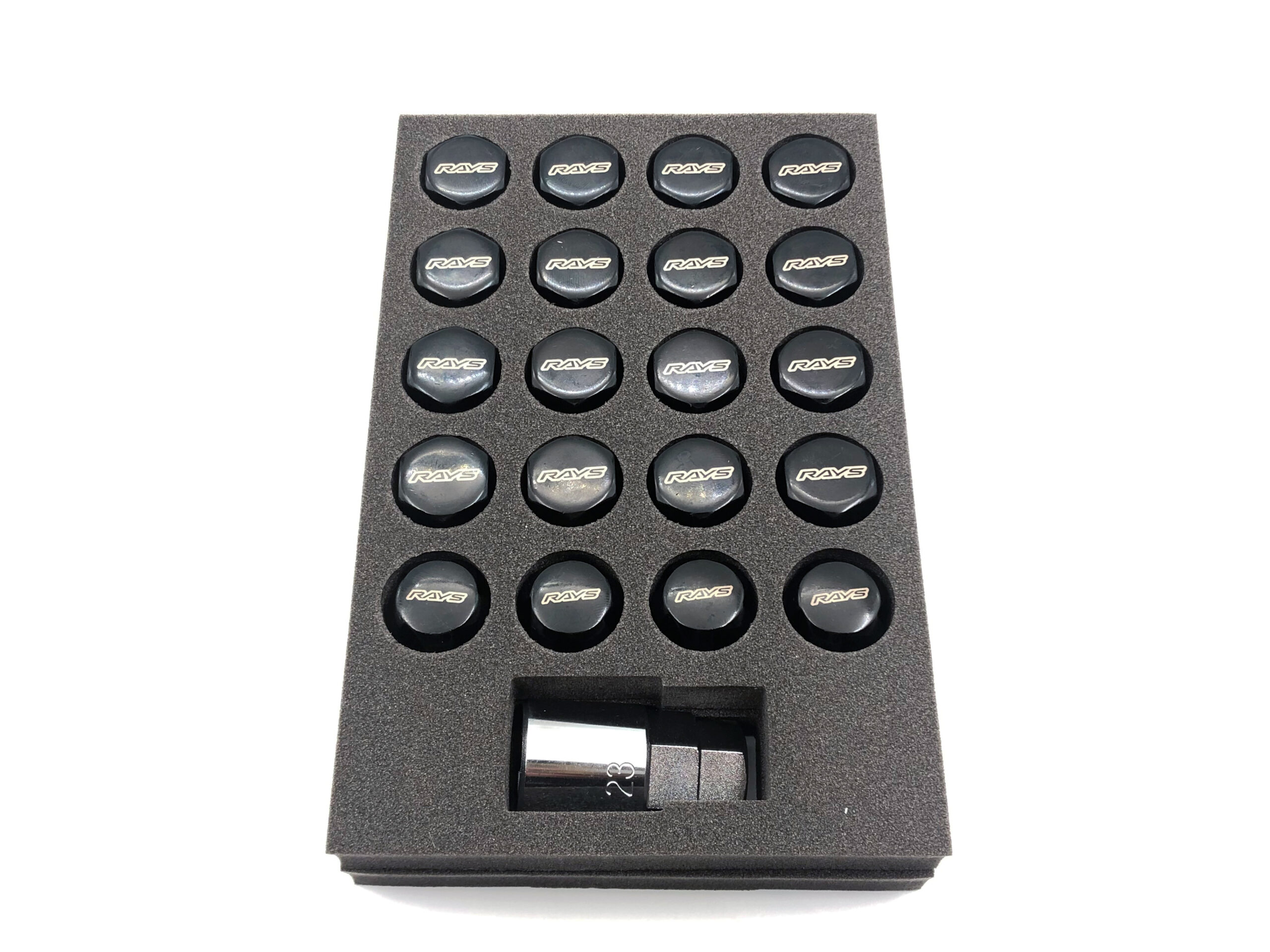 RAYS 19HEX L31 NUT and LOCK 12X1.5/5H BK