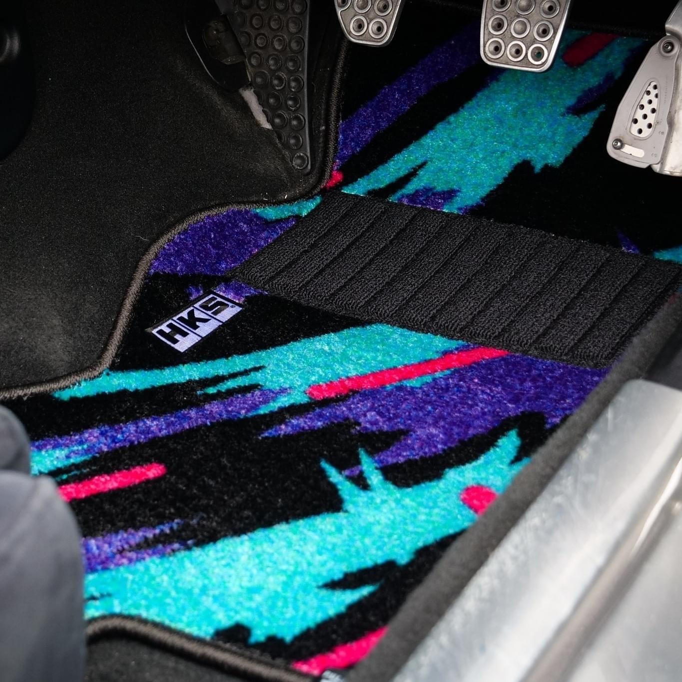 HKS 50th FLOOR MATS JZA80 FRONT SET OCP (LHD)