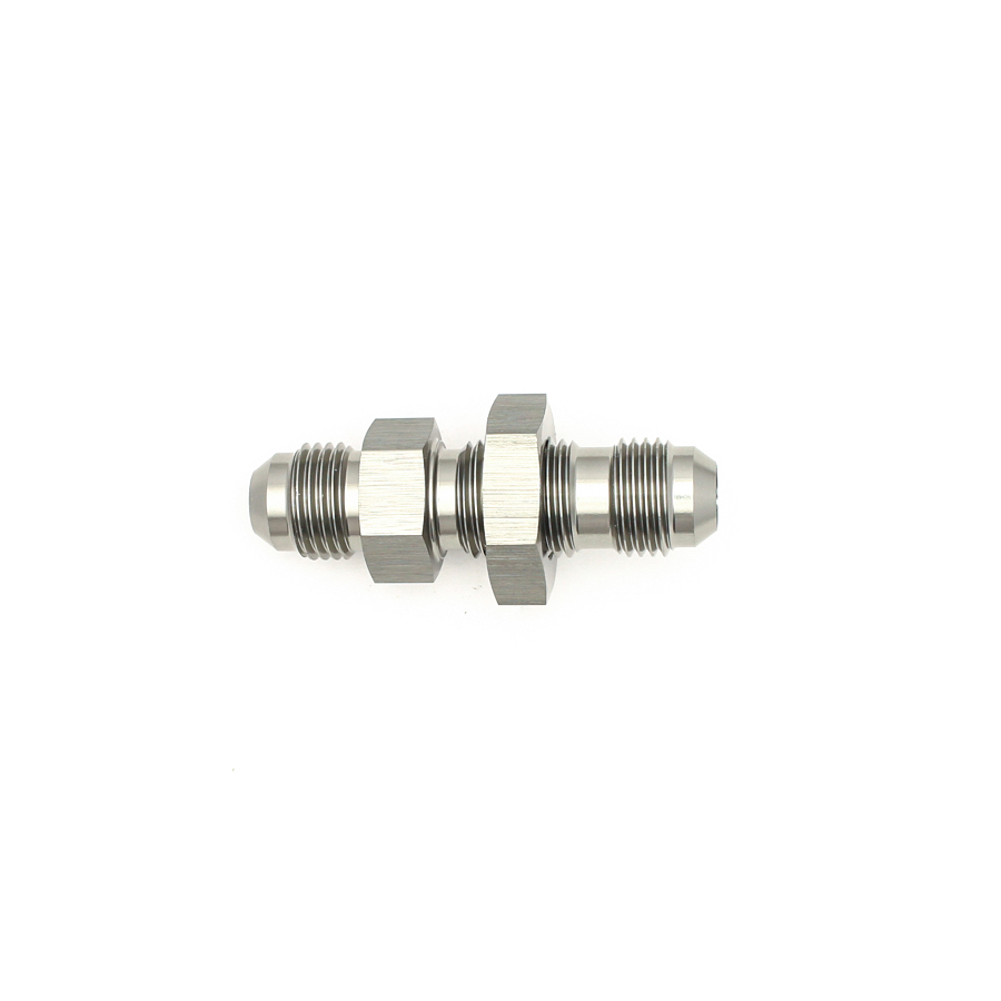 DW 6AN Male Flare to 6AN Male Flare Bulkhead Adapter incl N