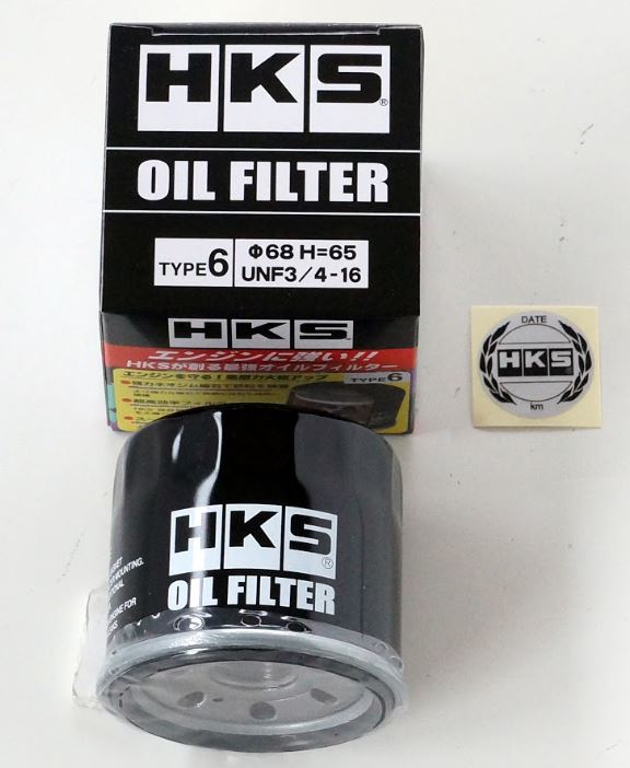 HKS Oil Filter 68mm X H65mm  (Unf 3/4 -16) Type 6