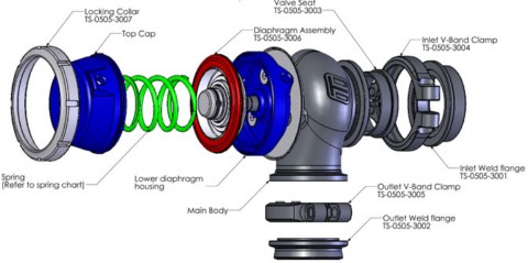 Turbosmart WG40 Comp-Gate40 14psi Blue