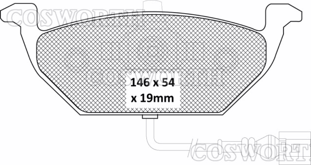 Cosworth StreetMaster Front Brake Pads VAG Golf 2.0 GTi, Octavia, Polo