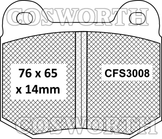 Cosworth Streetmaster Rear Brake Pads Nissan 350Z, Subaru Impreza WRX STi 2002+