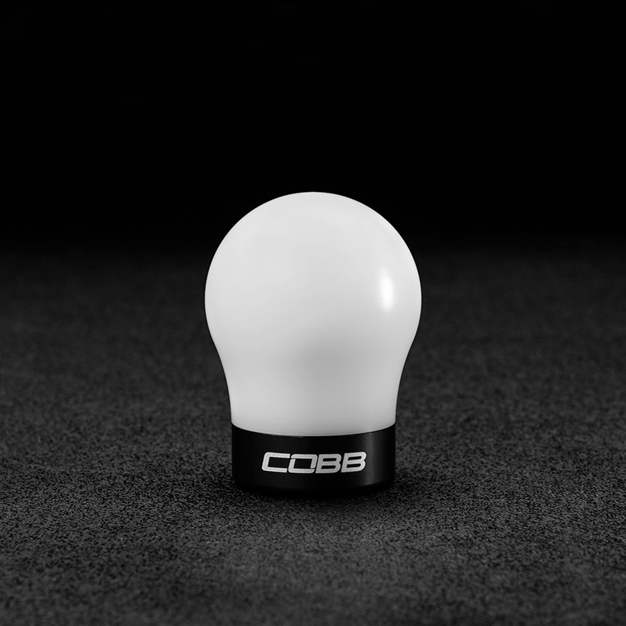 Cobb Ford Shift Knob, White + Stealth Black