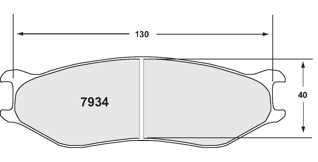 PFC 7934 Race Pad Set – 13 Compound 19 mm