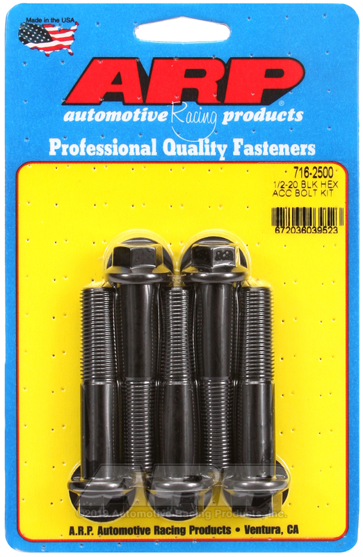 ARP 1/2-20 x 2.500 hex black oxide bolts