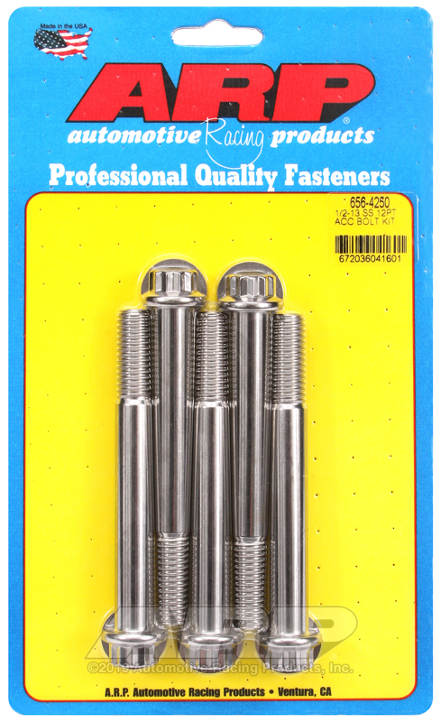 ARP 1/2-13 x 4.250 12pt SS bolts