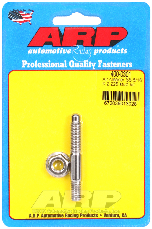 ARP 5/16 x 2.225 SS air cleaner stud kit