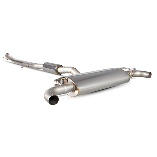 Scorpion Resonated cat-back system with electronic valve for Merc
