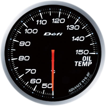 Defi Adv Bf Oil Temp White Gauge