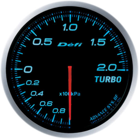 Defi Adv Bf Turbo 200 White Gauge