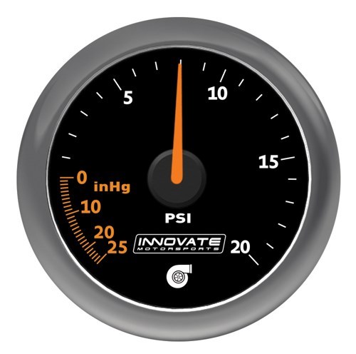 Innovate Analog MTX-A 20 PSI Vacuum/Boost Gauge Kit,Black Di