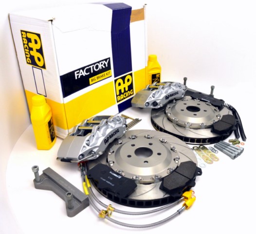 AP Racing GT86 Front Big Brake Kit –  Silver Caliper – Grooved Discs Toyota GT86 & Subaru BRZ