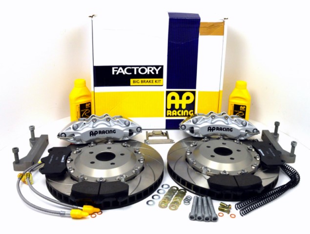 AP Racing GT86 Front Big Brake Kit –  Silver Caliper – Grooved Discs Toyota GT86 & Subaru BRZ