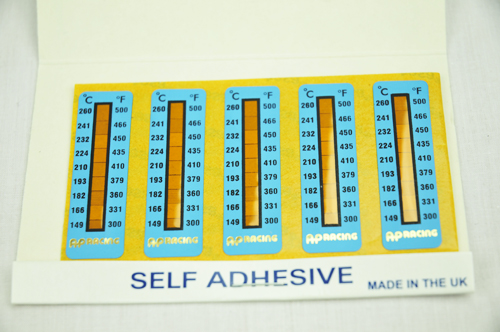 AP Racing Racing Temp Strip APr 10Xstickers