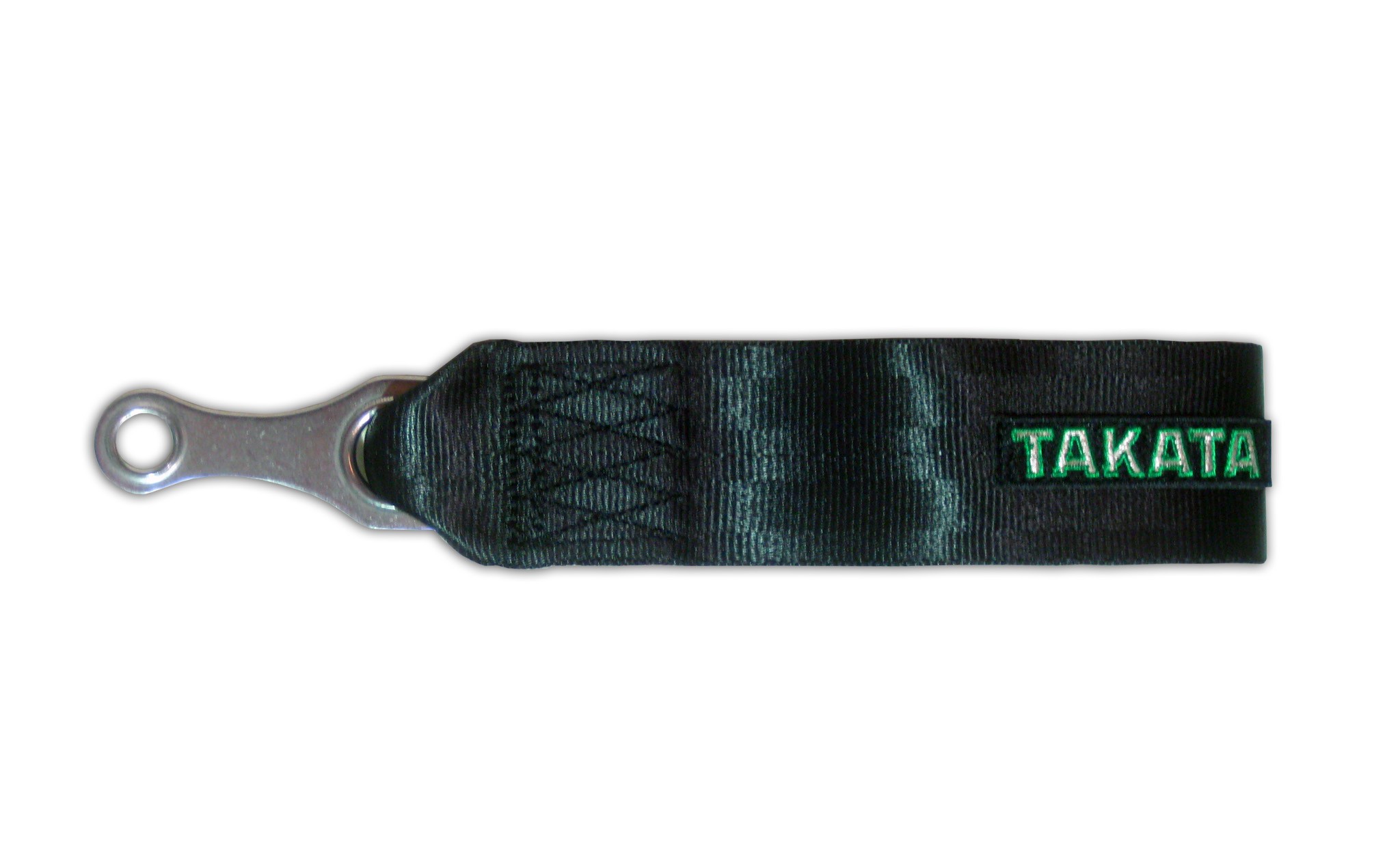 Takata Tow Strap Black with bolt-on 7/16 hardware – length