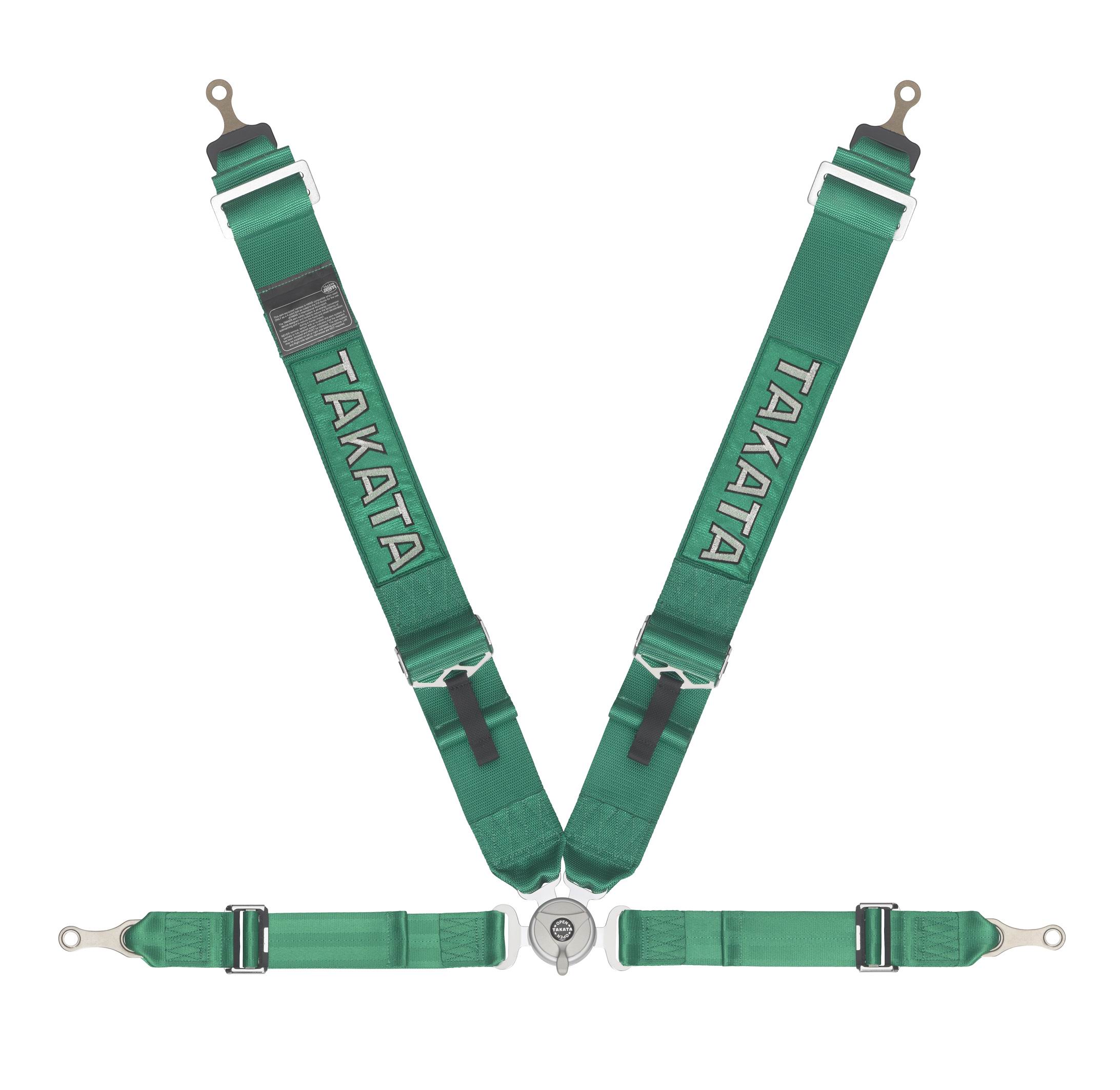 Takata Race 4 Left Green (bolt-on  pull up) FIA with asm GREEN