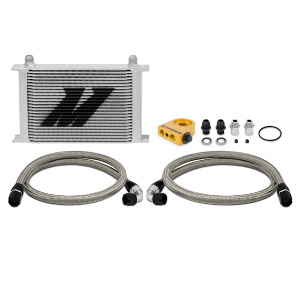 Mishimoto Universal 25 Row Thermostatic Oil Cooler Kit Silv