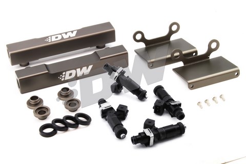 DW Subaru side feed to top feed fuel rail conversion kit and