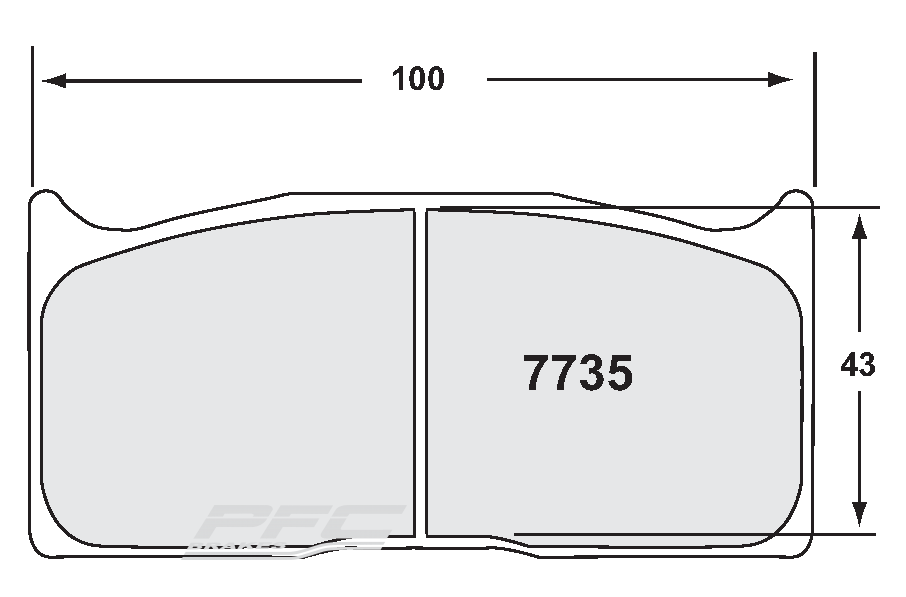 PFC 7735 Race Pad Set – 01 Compound 16 mm