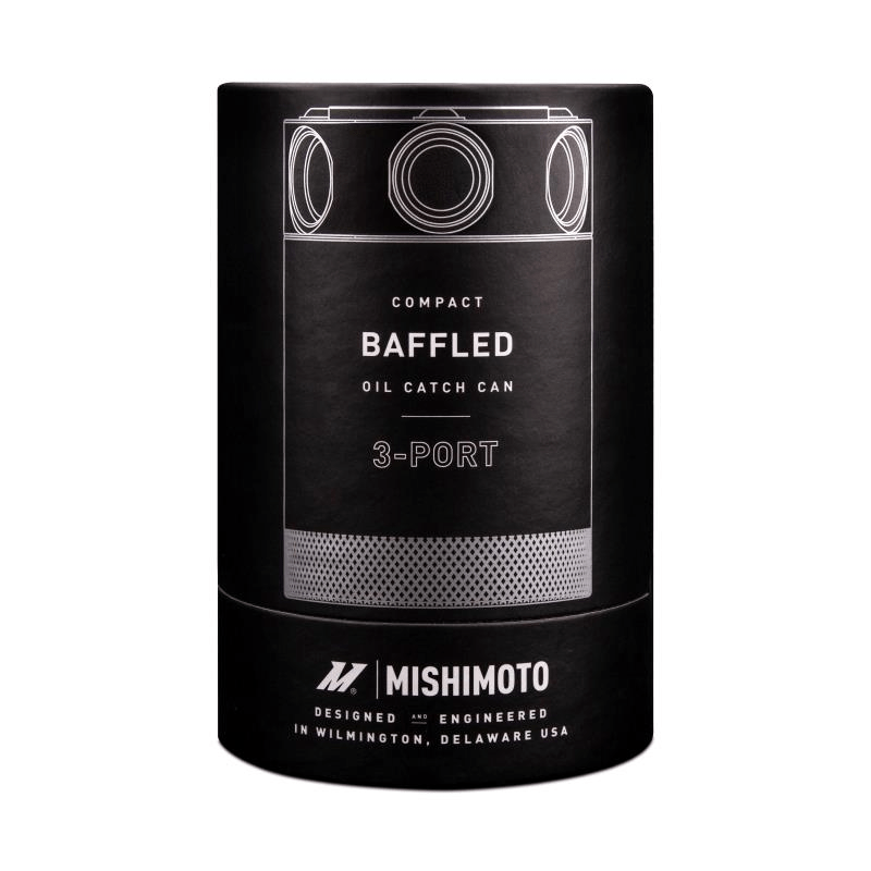 Mishimoto Compact Baffled Oil Catch Can 3-Port