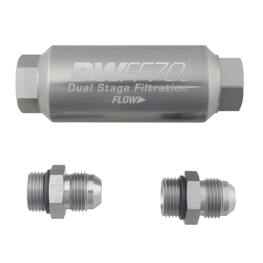 DW Compact in-line fuel filter element and housing kit  stainless