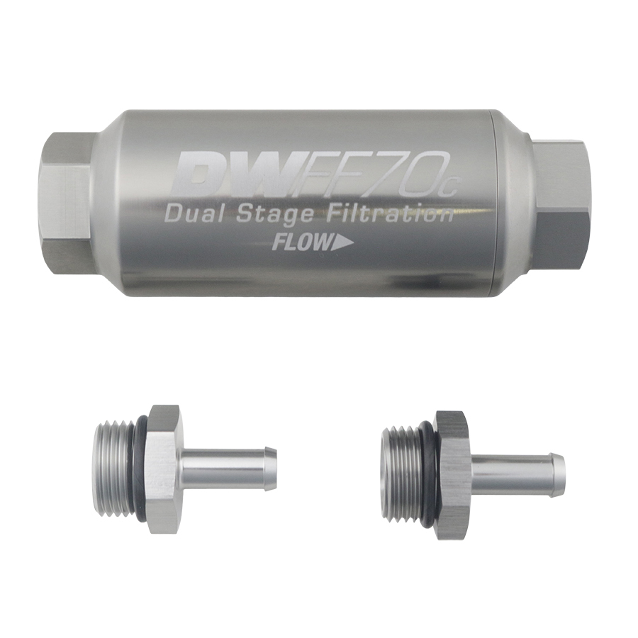 DW Compact in-line fuel filter element and housing kit  stainless