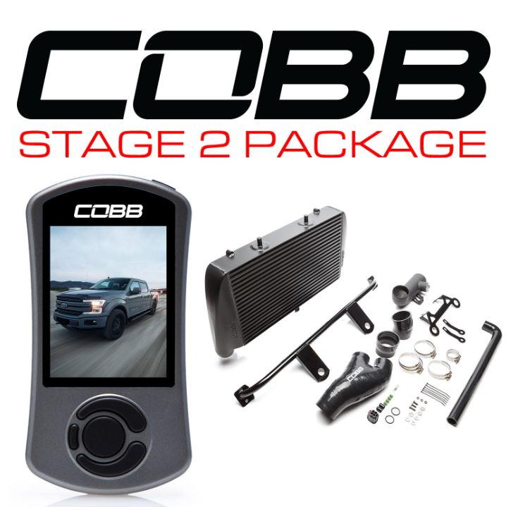 COBB  Ford Stage 2 Power Package Black (No Intake) with TCM F-150
