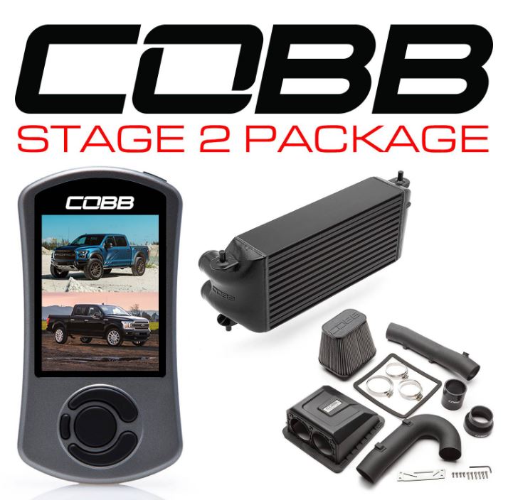 COBB  Ford Stage 2 Power Package Black (Factory Location Intercool
