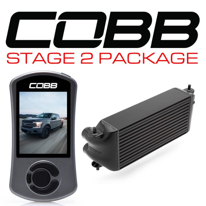 COBB  Ford Stage 2 Power Package Black (Factory Location Intercool