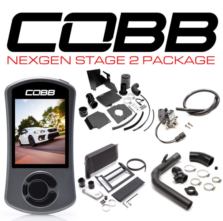 COBB Subaru NexGen Stage 2 Power Package (SF Intake) WRX 2015-2021 (Bl