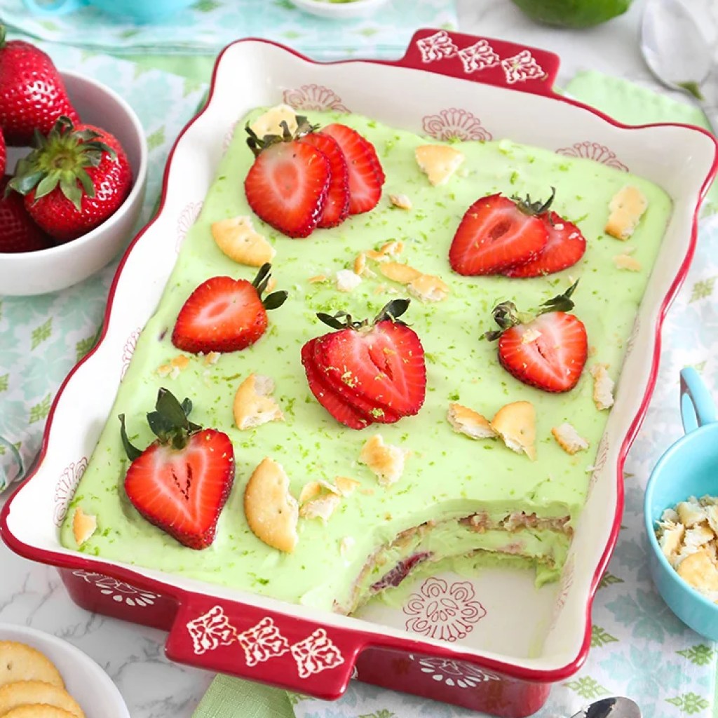 Unroasted Strawberry Lime Ritz Cookie Dessert Unroasted Strawberry Lime Ritz Cookie Dessert