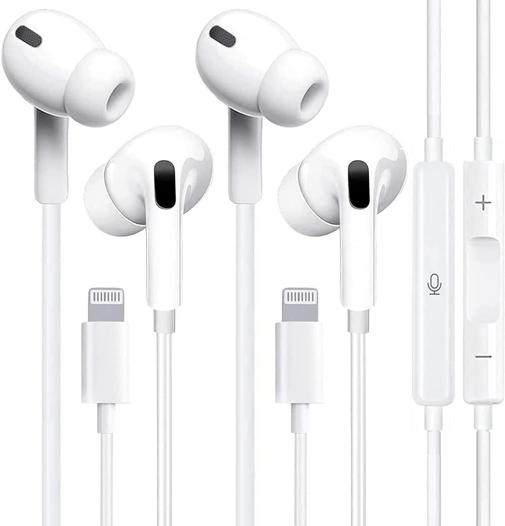 Earbuds Wired Headphones, Wired Earphones Lossless Sound Quality, Earbuds for Clear Calls, Built-in Microphone Noise Reduction Headphones Compatible with iPhone 14/13/12/11 Pro/Max/X/8 (2 Pack) Earbuds Wired Headphones, Wired Earphones Lossless Sound Quality, Earbuds for Clear Calls, Built-in Microphone Noise Reduction Headphones Compatible with iPhone 14/13/12/11 Pro/Max/X/8 (2 Pack)