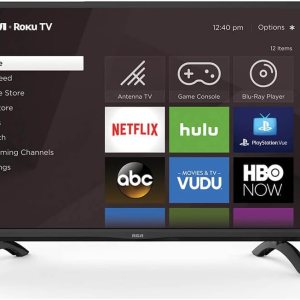 RCA 32-inch Flat Screen 1080p Roku Smart LED TV – RTR3265, 2023 Model, Black