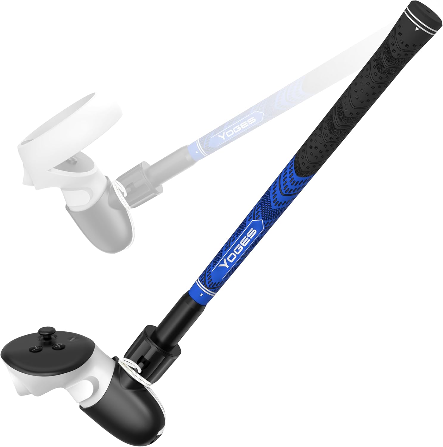YOGES VR Golf Club Attachment Compatible with Meta Quest 3/ Oculus Quest 2 Controller, Virtual Reality Golf Handle Grips 90 Degree Design Keep Tracking for Golf VR Games (ONLY for Right Controller) YOGES VR Golf Club Attachment Compatible with Meta Quest 3/ Oculus Quest 2 Controller, Virtual Reality Golf Handle Grips 90 Degree Design Keep Tracking for Golf VR Games (ONLY for Right Controller)