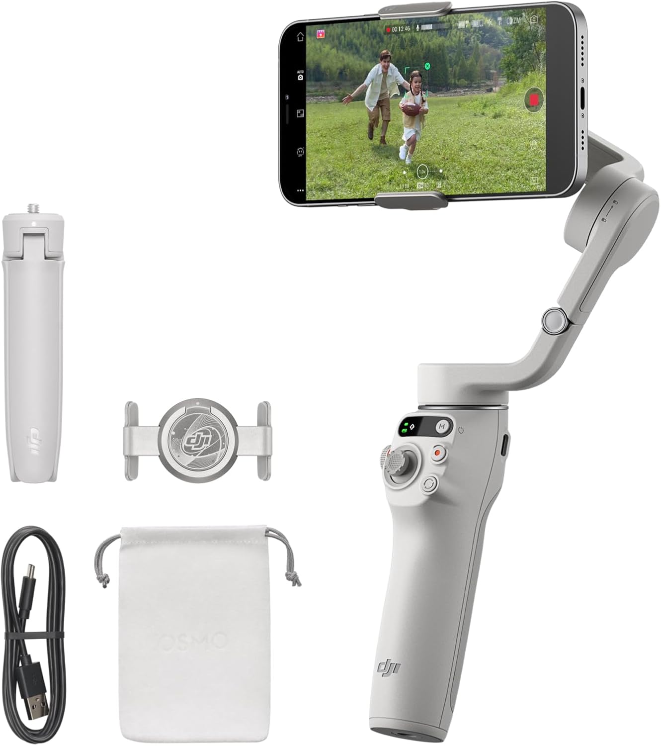 DJI Osmo Mobile 6, 3-Axis Phone Gimbal, Object Tracking, Built-in Extension Rod, Portable and Foldable, Android and iPhone Gimbal, Vlogging Stabilizer, YouTube TikTok Video, Platinum Gray DJI Osmo Mobile 6, 3-Axis Phone Gimbal, Object Tracking, Built-in Extension Rod, Portable and Foldable, Android and iPhone Gimbal, Vlogging Stabilizer, YouTube TikTok Video, Platinum Gray