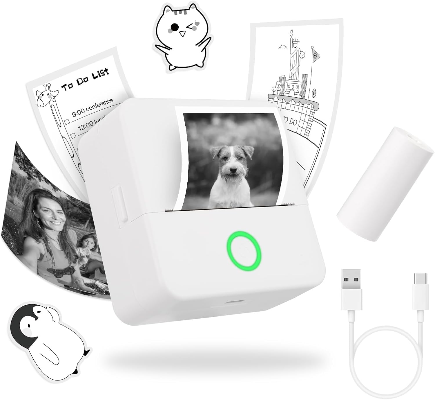 Label Maker Machine with Tape, Portable Bluetooth Label Printer, Small Smart Phone Handheld Sticker Mini Labeler Multiple Templates Font Icon Easy to Use Inkless Rechargeable F Office Home Label Maker Machine with Tape, Portable Bluetooth Label Printer, Small Smart Phone Handheld Sticker Mini Labeler Multiple Templates Font Icon Easy to Use Inkless Rechargeable F Office Home