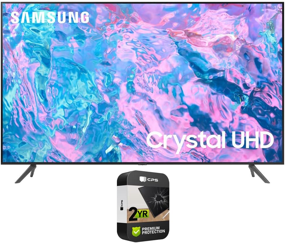 Samsung UN43CU7000FXZA 43 inch Crystal UHD 4K Smart TV 2023 Bundle with 2 YR CPS Enhanced Protection Pack Samsung UN43CU7000FXZA 43 inch Crystal UHD 4K Smart TV 2023 Bundle with 2 YR CPS Enhanced Protection Pack