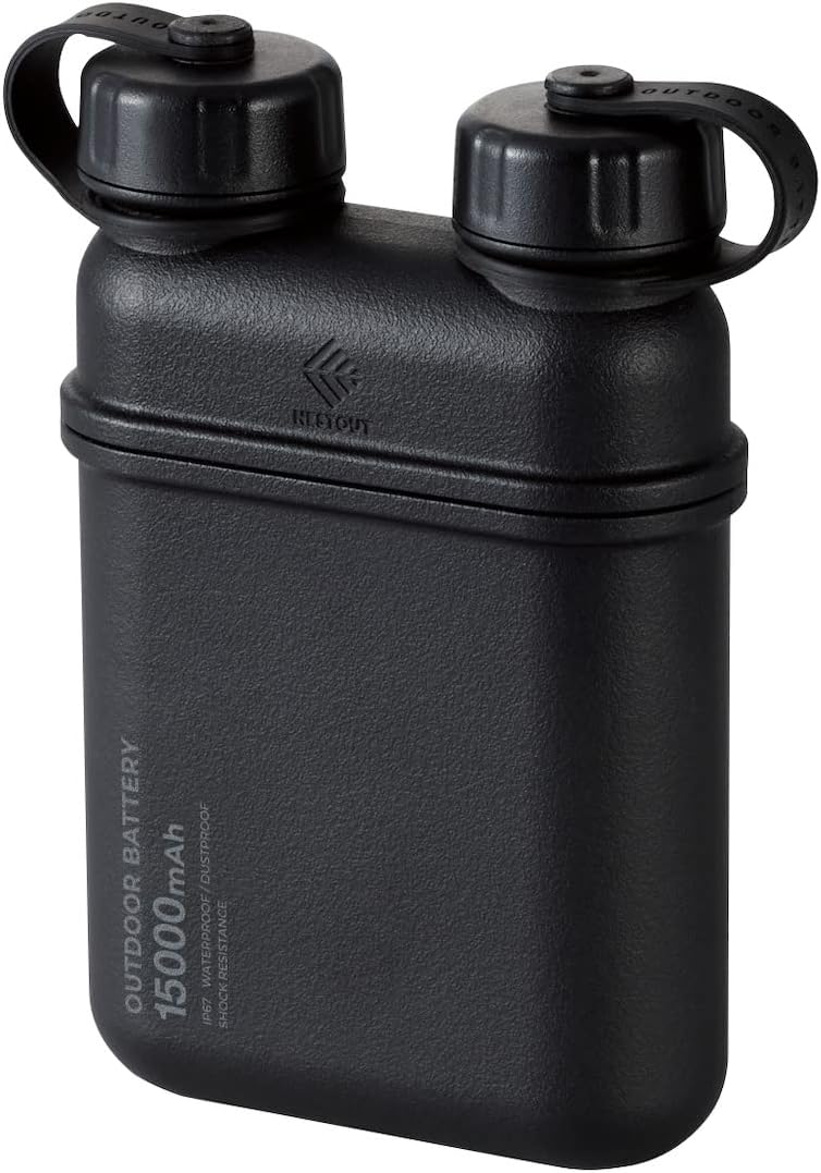ELECOM NESTOUT Rugged Power Bank, 15000mAh Outdoor Charger, 32W USB-C Fast Charging PD, Waterproof IP67, Durable Shockproof, Battery Pack for iPhone Tablet Hiking Travel Camping (Black, 15000mAh) ELECOM NESTOUT Rugged Power Bank, 15000mAh Outdoor Charger, 32W USB-C Fast Charging PD, Waterproof IP67, Durable Shockproof, Battery Pack for iPhone Tablet Hiking Travel Camping (Black, 15000mAh)
