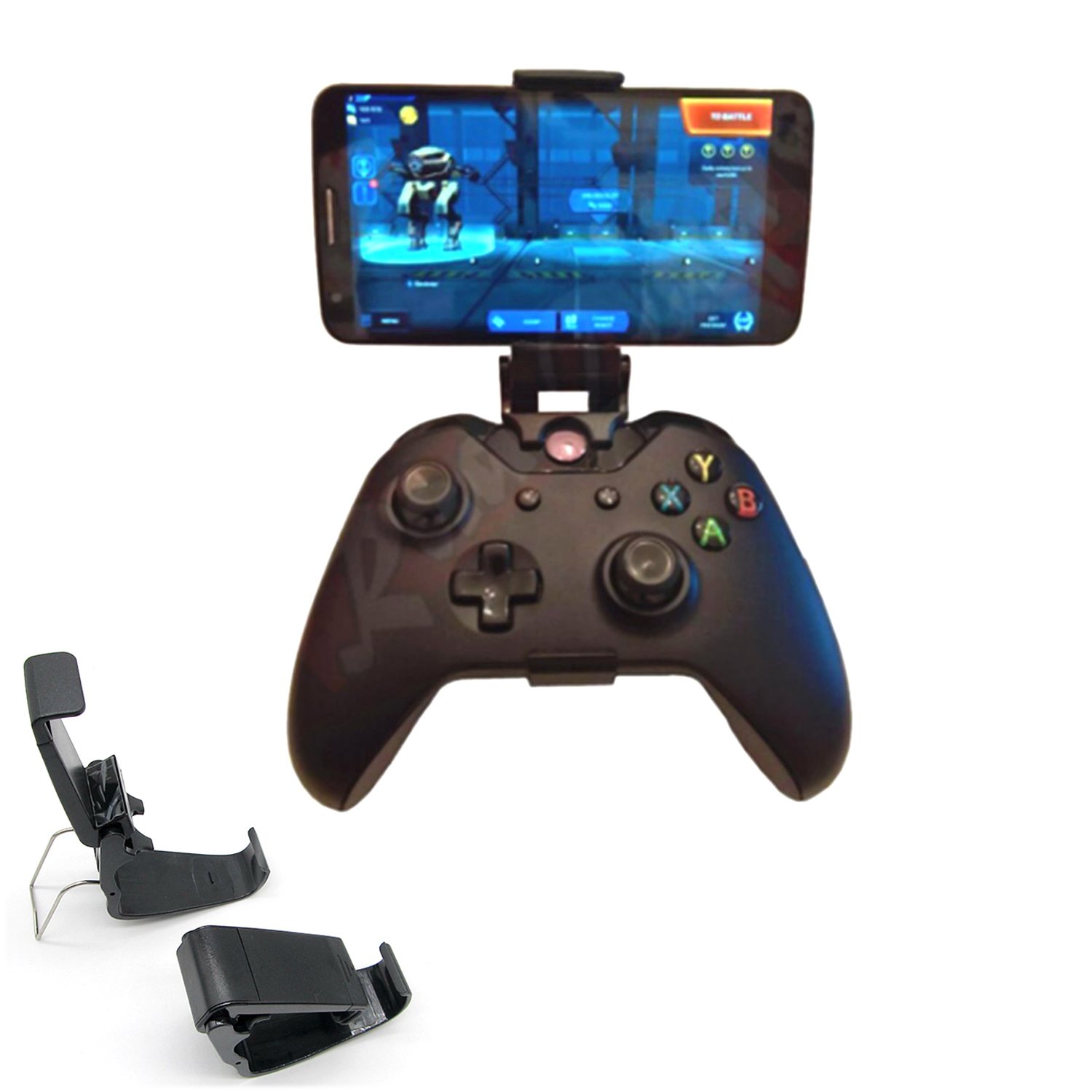 LICHIFIT Smart Phones Mount Collapsible Bracket Hand Grip Stand Foldable Clip Holder for Xbox ONE S Slim Ones Gamepad Controller LICHIFIT Smart Phones Mount Collapsible Bracket Hand Grip Stand Foldable Clip Holder for Xbox ONE S Slim Ones Gamepad Controller