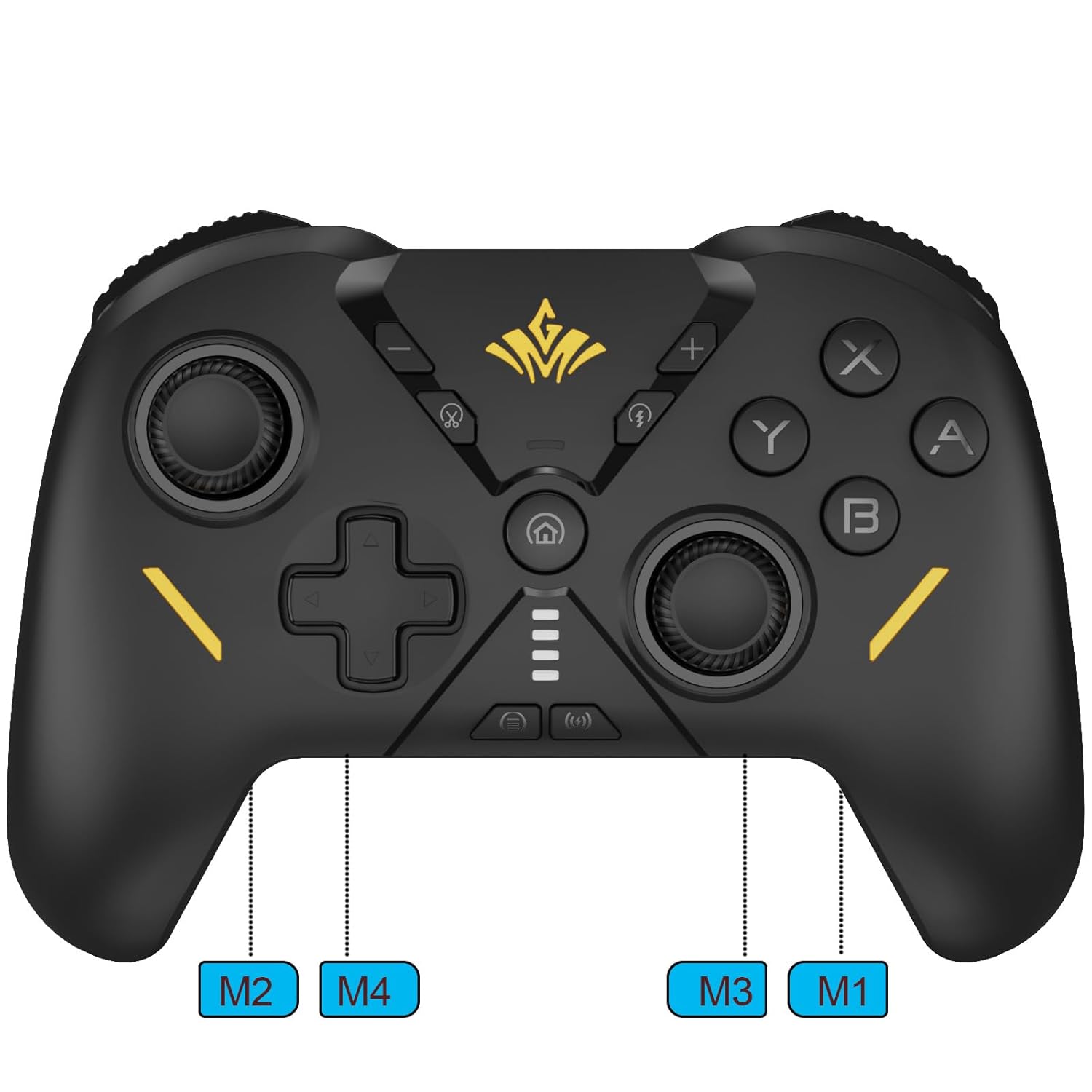 MOGEMYTH Switch Controller, Wireless PC Game Controller with Turbo Dual-Vibration, BT Controller for Android/IOS/NS/Windows 7/8/10/11 MOGEMYTH Switch Controller, Wireless PC Game Controller with Turbo Dual-Vibration, BT Controller for Android/IOS/NS/Windows 7/8/10/11