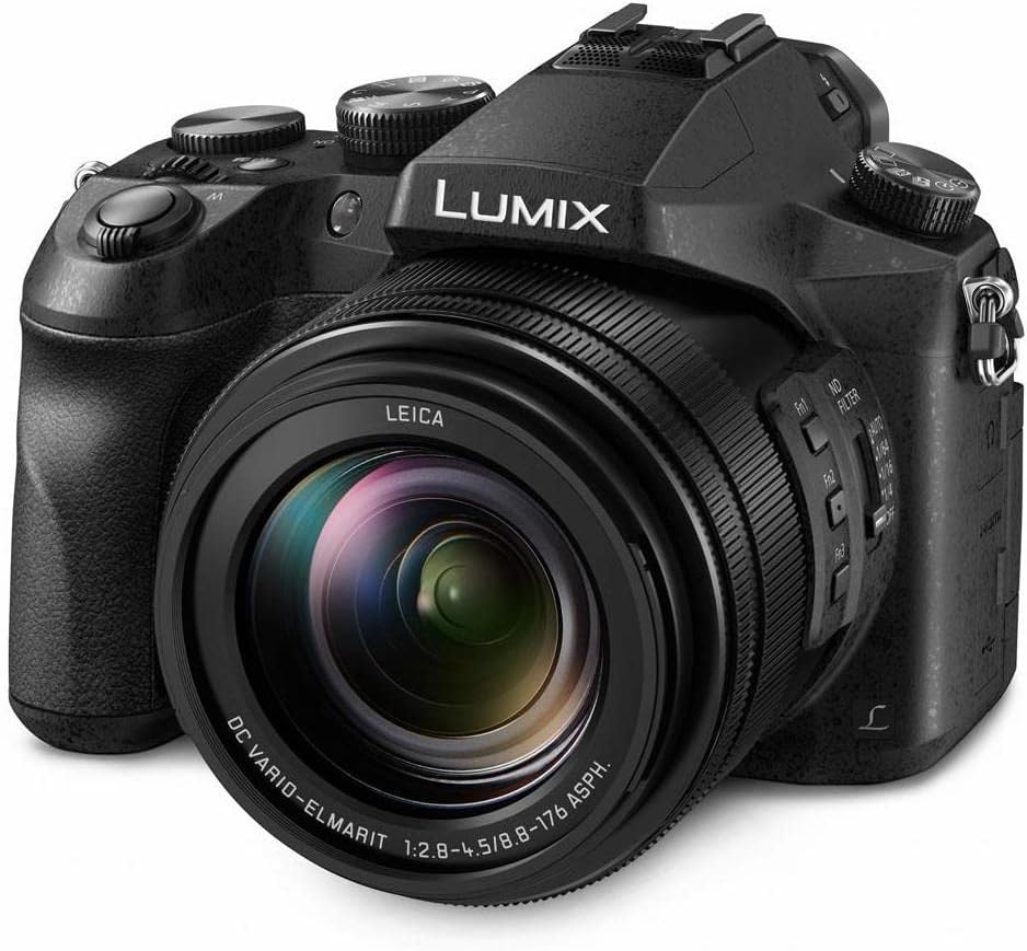 Panasonic LUMIX FZ2500 4K Point and Shoot Camera, 20X LEICA DC VARIO-ELMARIT F2.8-4.5 Lens, 21.1 Megapixels, 1 Inch High Sensitivity Sensor, 422 10-bit, HDMI Out, DMC-FZ2500 (USA BLACK) Panasonic LUMIX FZ2500 4K Point and Shoot Camera, 20X LEICA DC VARIO-ELMARIT F2.8-4.5 Lens, 21.1 Megapixels, 1 Inch High Sensitivity Sensor, 422 10-bit, HDMI Out, DMC-FZ2500 (USA BLACK)