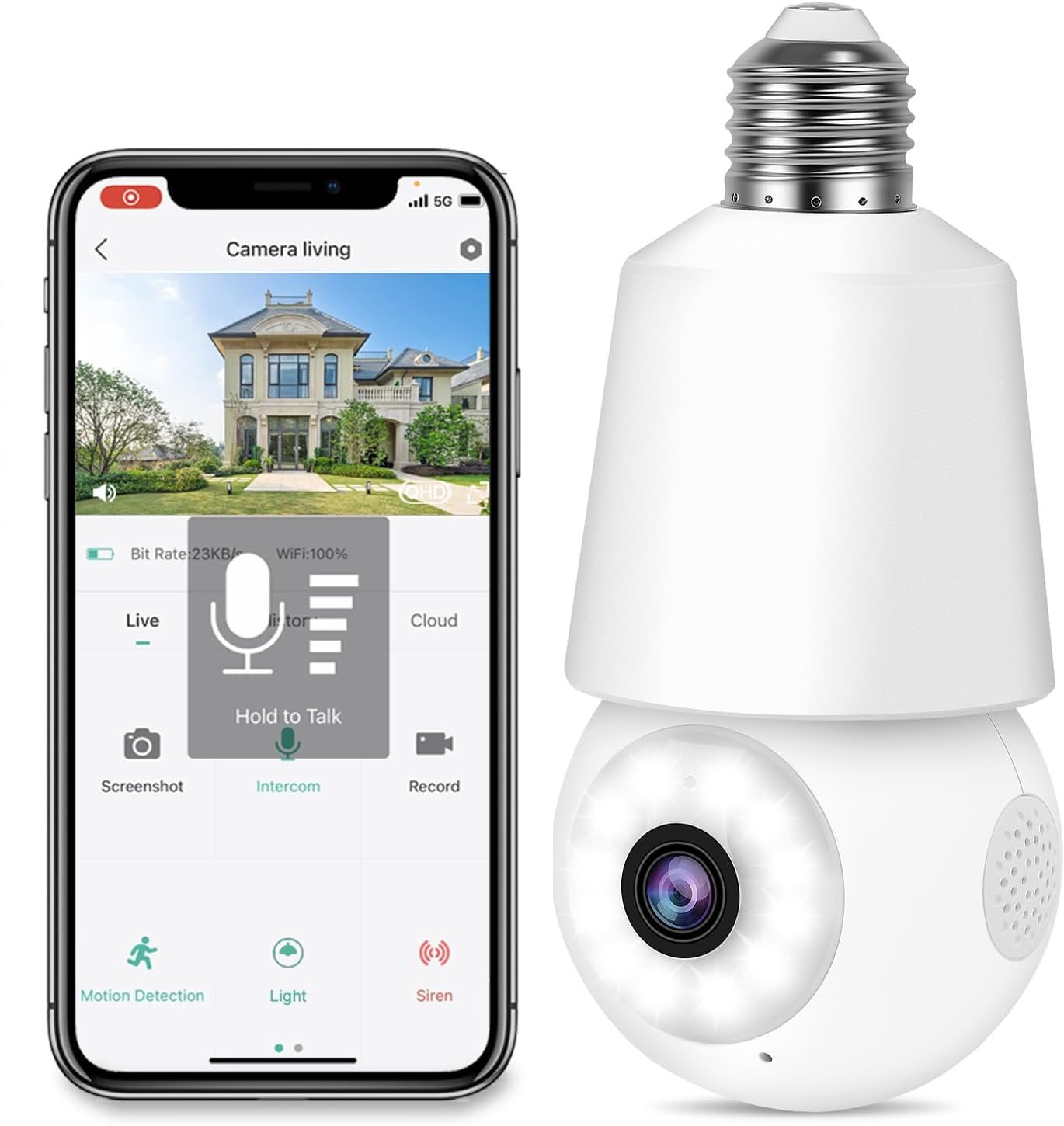 Security Cameras 2K Full Color Night Vision SD/Cloud Storage, LC323 Security Cameras 2K Full Color Night Vision SD/Cloud Storage, LC323