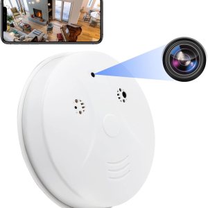 Smoke Detector Hidden Camera WiFi Camera with Video 1080P HD Wireless Small Camera with Night Vision and Motion Detection Indoor Camera for Home Security