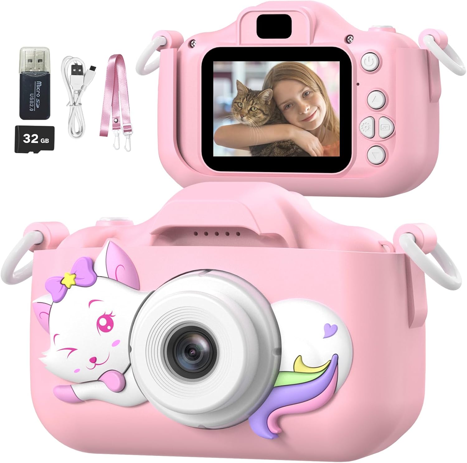 Mgaolo Kids Camera Toys for 3-12 Years Old Boys Girls Children,Portable Child Digital Video Camera with Silicone Cover, Christmas Birthday Gifts for Toddler Age 3 4 5 6 7 8 9 (Cat Camo Pink) Mgaolo Kids Camera Toys for 3-12 Years Old Boys Girls Children,Portable Child Digital Video Camera with Silicone Cover, Christmas Birthday Gifts for Toddler Age 3 4 5 6 7 8 9 (Cat Camo Pink)
